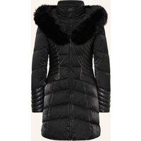 Guess Guess Steppjacke New Oxana Im Materialmix Mit Abnehmbarem Kunstfell schwarz