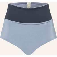 MYMARINI Mymarini High-Waist-Bikini-Hose Surf Shorts Shine Zum Wenden Mit Uv-Schutz 50+ grau