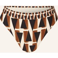 Seafolly Seafolly High-Waist-Bikini-Hose Secret Garden schwarz