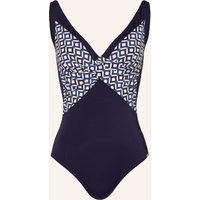 CHARMLINE Charmline Shape-Badeanzug Seaside Dining blau