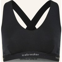 Icebreaker Sport-Bhs 125 Cool-Lite Sprite Racerbac Mit Merinowolle schwarz