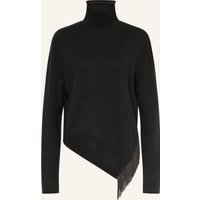 dorothee schumacher Dorothee Schumacher Rollkragenpullover Fringe Statement Mit Cashmere schwarz