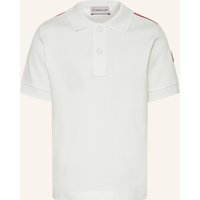MONCLER enfant Moncler Enfant Piqué-Poloshirt weiss