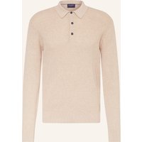 Olymp Strick-Poloshirt beige