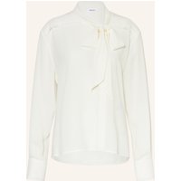 McQUEEN Mcqueen Seidenbluse Mit Schluppe weiss