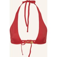 Versace Triangel-Bikini-Top rot