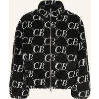 COLE BUXTON Cole Buxton Teddyfell-Jacke schwarz