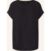 Oui Oui Blusenshirt Im Materialmix schwarz