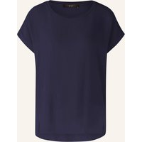 Oui Oui Blusenshirt Im Materialmix blau
