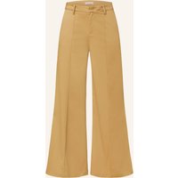 Mrs & HUGS Mrs & Hugs Marlenehose Aus Satin gold