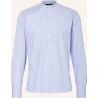 hammerschmid Hammerschmid Trachtenhemd Slim Fit Mit Stehkragen blau