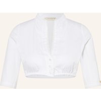 AlpenHERZ Alpenherz Dirndlbluse Charlotte weiss