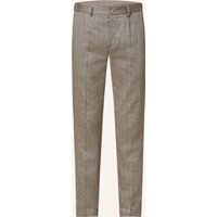 PAUL Paul Anzughose Slim Fit Mit Leinen braun