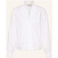 NEO NOIR Neo Noir Bluse Brille weiss