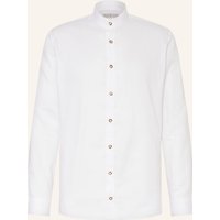Johann & Johanna Johann & Johanna Trachtenhemd Regular Fit Mit Stehkragen weiss