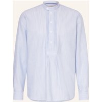 Johann & Johanna Johann & Johanna Trachtenhemd Comfort Fit Mit Stehkragen blau