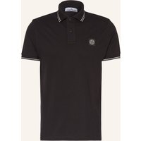 Stone Island Stone Island Piqué-Poloshirt schwarz