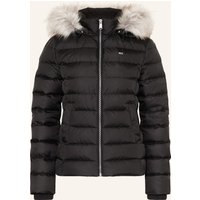 TOMMY JEANS Daunenjacke mit abnehmbarem Kunstfell