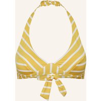 LIDEA Neckholder-Bikini-Top Bay Games Zum Wenden gelb