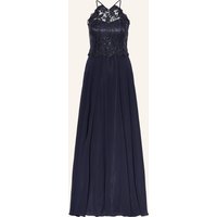VM Vera Mont Vm Vera Mont Abendkleid Mit Spitze Und Pailletten blau
