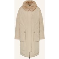 No.1 Como No.1 Como Parka Mira Mit Abnehmbarem Kunstpelz beige
