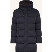 HERNO Herno Daunenjacke Mit Abnehmbarem Kunstfell blau