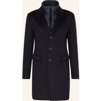 HERNO Herno Cashmere-Mantel Mit Herausnehmbarer Blende blau