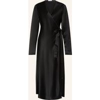 Mrs & HUGS Mrs & Hugs Wickelkleid Aus Satin schwarz