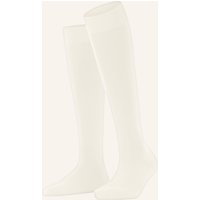 Falke Kniestrümpfe Climawool weiss