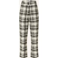 Mrs & HUGS Mrs & Hugs Marlenehose Aus Tweed weiss