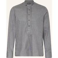 hammerschmid Hammerschmid Trachtenhemd Slim Fit Mit Stehkragen grau
