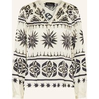 grace Grace Blusenshirt Mit Seide weiss