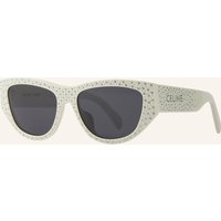 CELINE Celine Sonnenbrille cl000458 Mit Schmucksteinen weiss