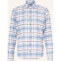 STROKESMAN'S Strokesman's Flanellhemd Regular Fit blau