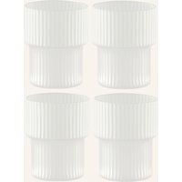 Ferm LIVING Ferm Living 4er-Set Trinkgläser Ripple weiss