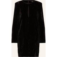 RIANI Riani Samtkleid Mit Schmucksteinen schwarz