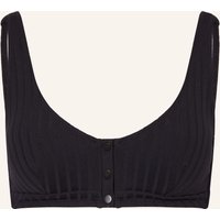 WATERCULT Watercult Bustier-Bikini-Top Henley Rib schwarz