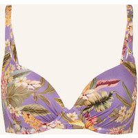 WATERCULT Watercult Bügel-Bikini-Top Dreamscape Tropics lila