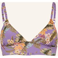 WATERCULT Watercult Bralette-Bikini-Top Dreamscape Tropics lila