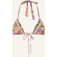 WATERCULT Watercult Triangel-Bikini-Top Dreamscape Tropics lila