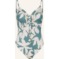 WATERCULT Watercult Badeanzug Floral Abstract blau