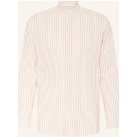 PAUL Paul Hemd Comfort Fit Mit Stehkragen Und Leinen orange