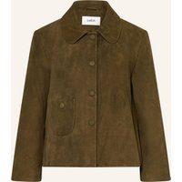 BA&SH Ba&Sh Lederjacke Milas gruen