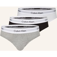 Calvin Klein 3er-Pack Boxershorts Icon Cotton Stretch grau