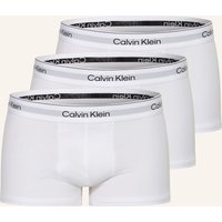 Calvin Klein 3er-Pack Boxershorts Icon Cotton Stretch Low Rise weiss