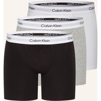 Calvin Klein 3er-Pack Boxershorts Icon Cotton Stretch grau