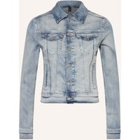 True Religion True Religion Cropped-Jeansjacke blau