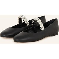 CASADEI Casadei Mary-Jane-Ballerinas Crystal Mit Schmucksteinen schwarz