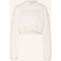 McQUEEN Mcqueen Cropped-Sweatshirt weiss