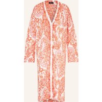 grace Grace Strickjacke Mit Leinen rosa